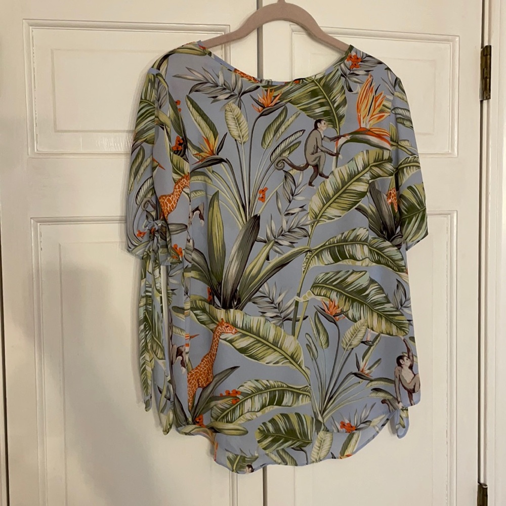 Ann taylor jungle print top